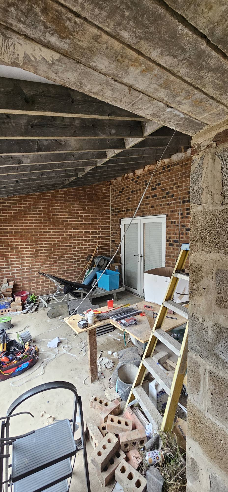 New electrical wiring for a home extension — before installation by Sheffield electrician