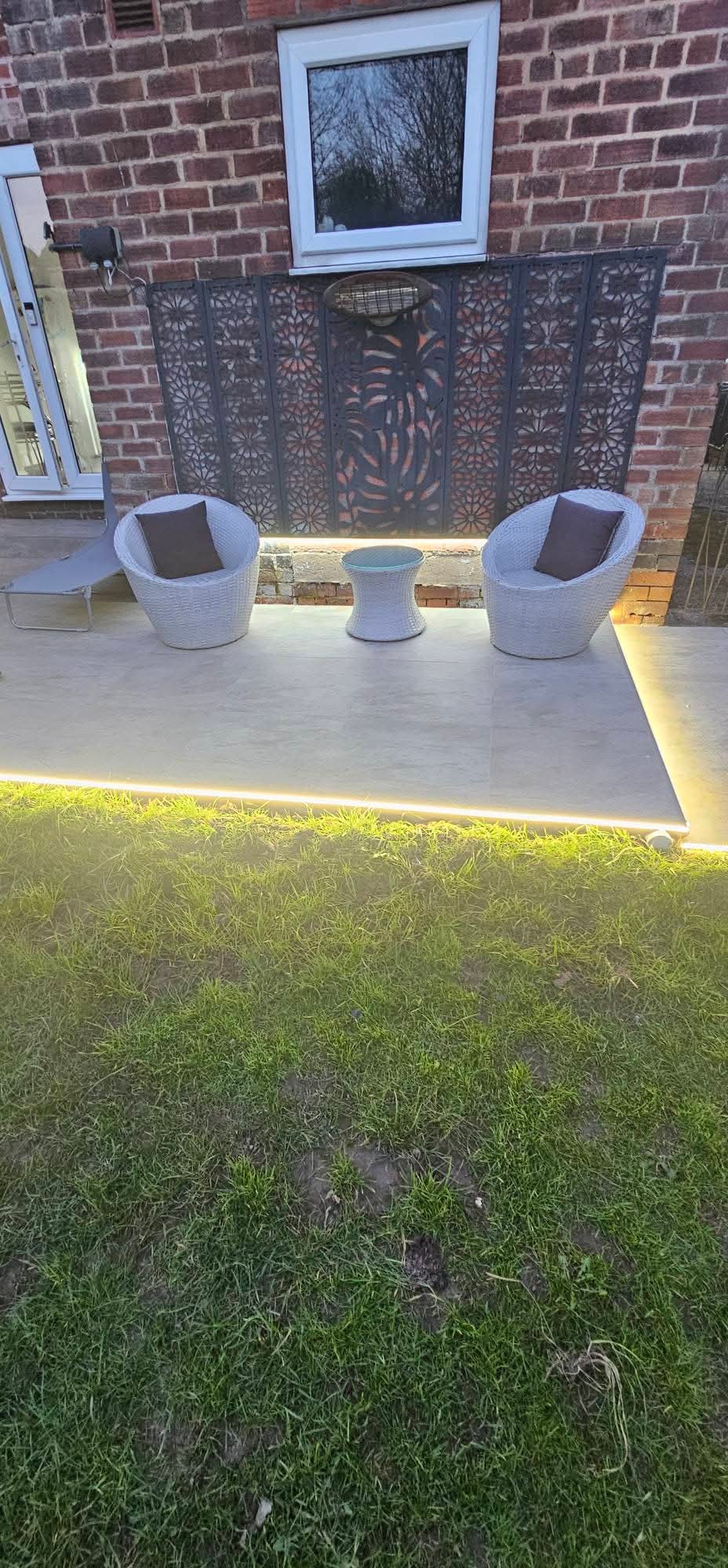 Exterior light fitting installed by RCD Electrical Installations — domestic electrician Sheffield