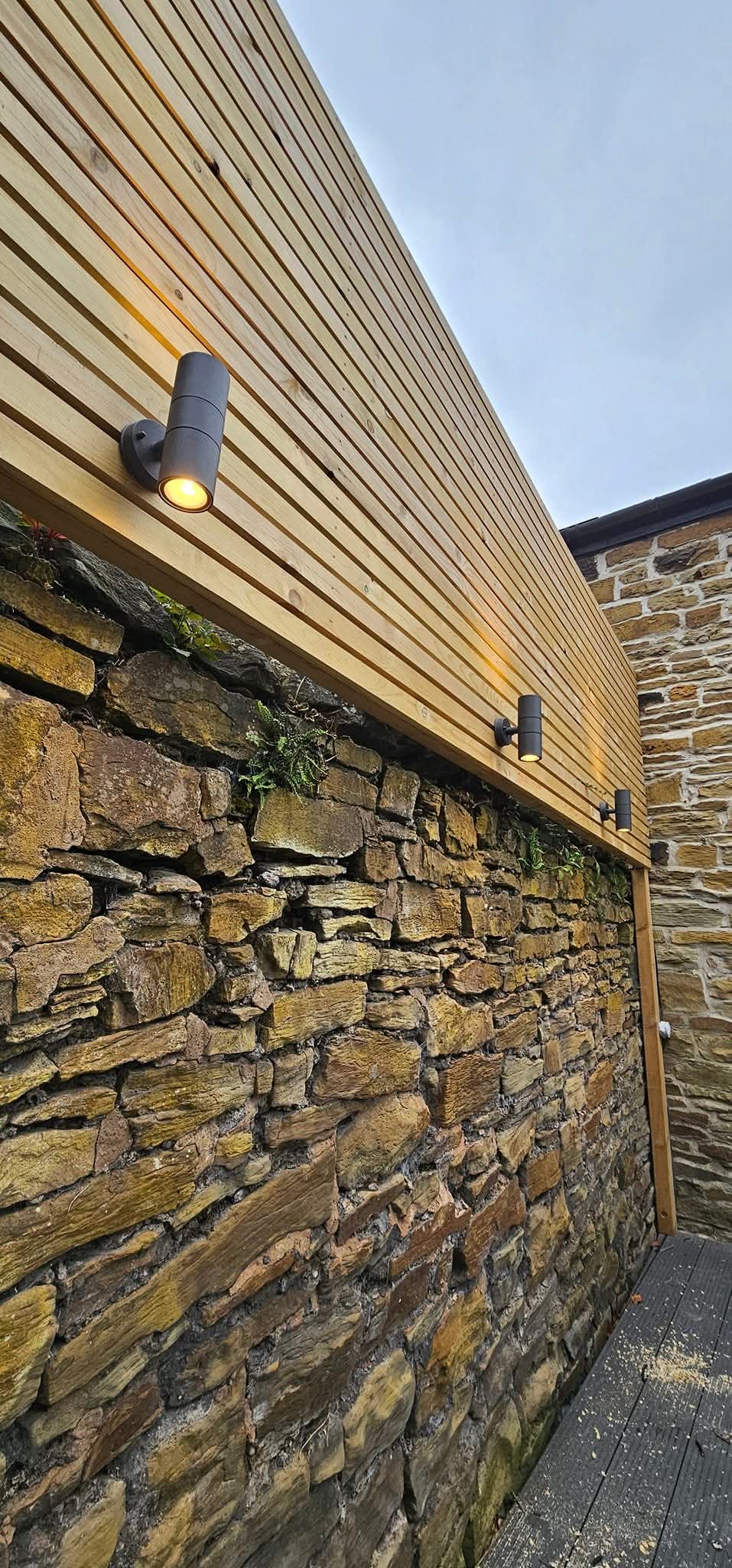 Outdoor light fitting installed by RCD Electrical Installations — Sheffield electrician