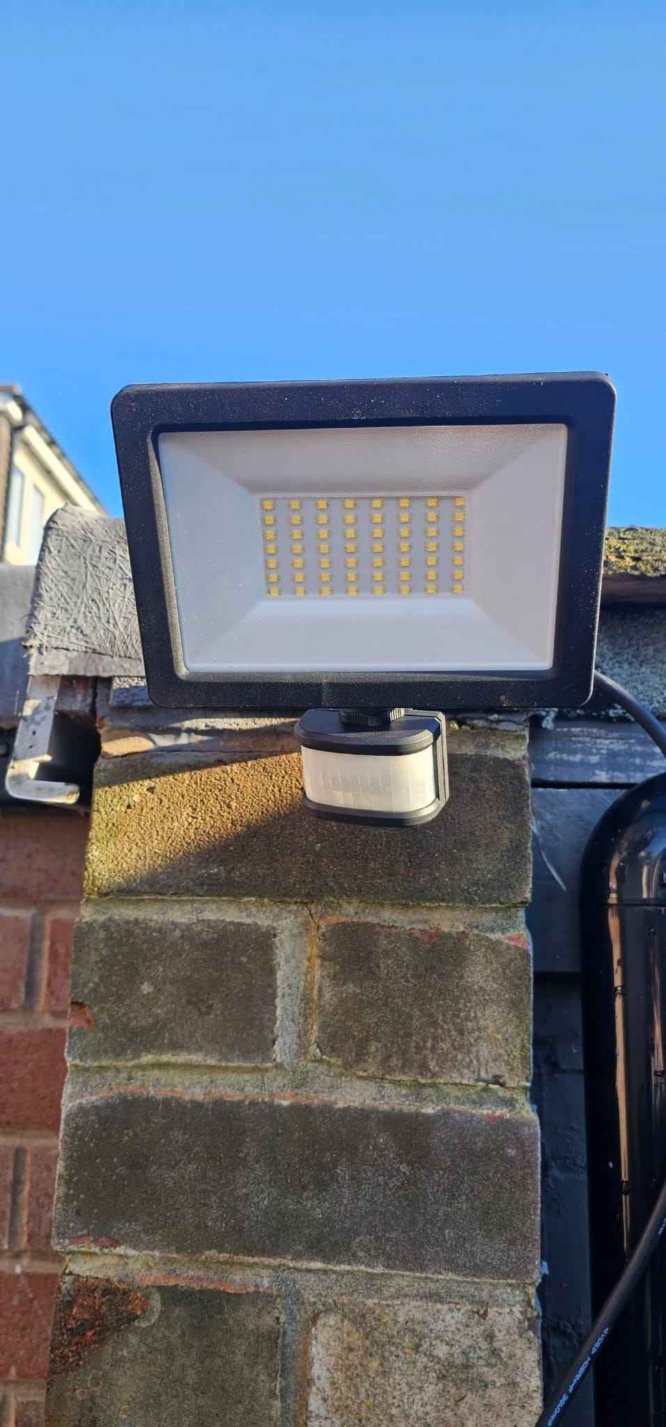 Outdoor security light installation by RCD Electrical Installations — Sheffield electrician