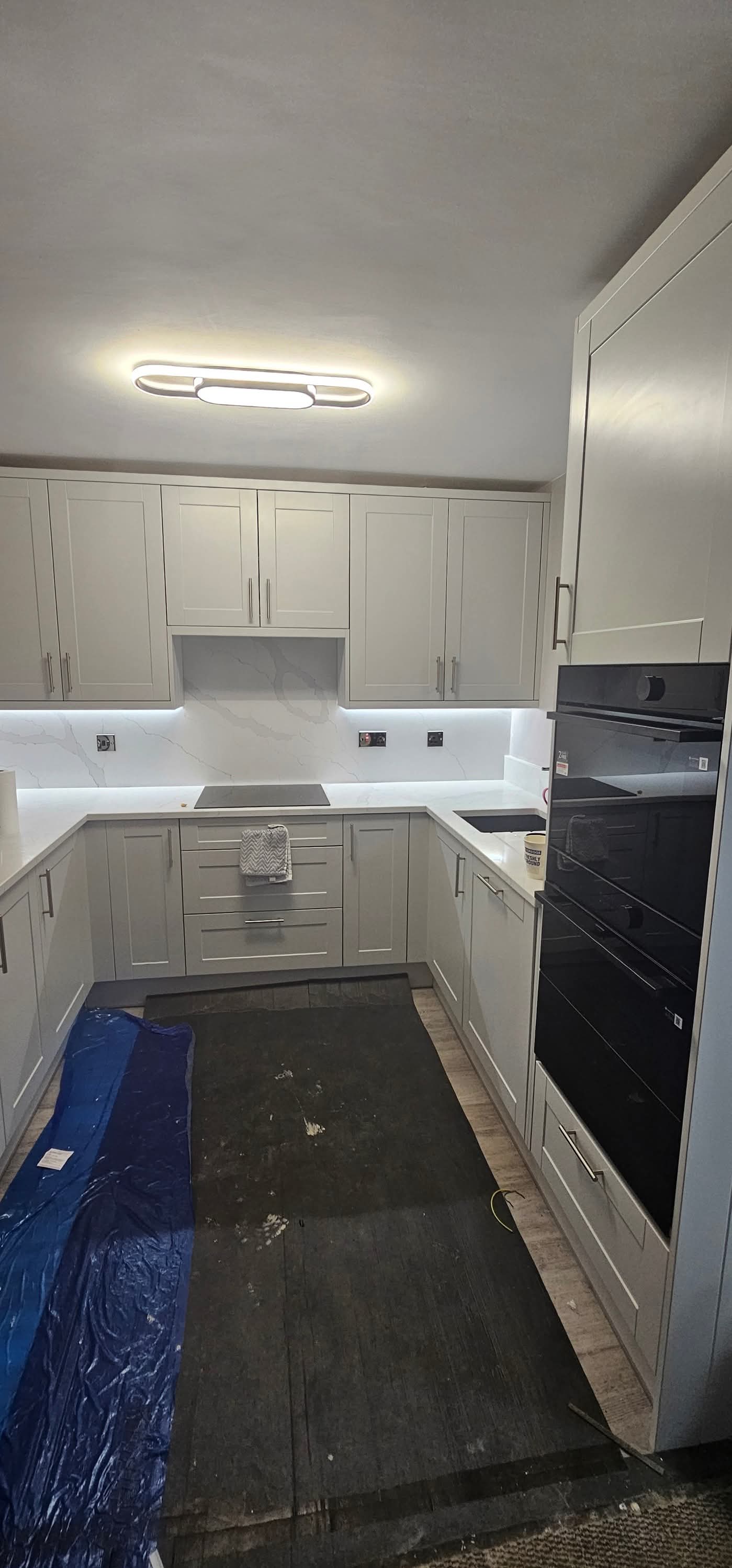 LED downlight installation by RCD Electrical Installations — Sheffield electrician
