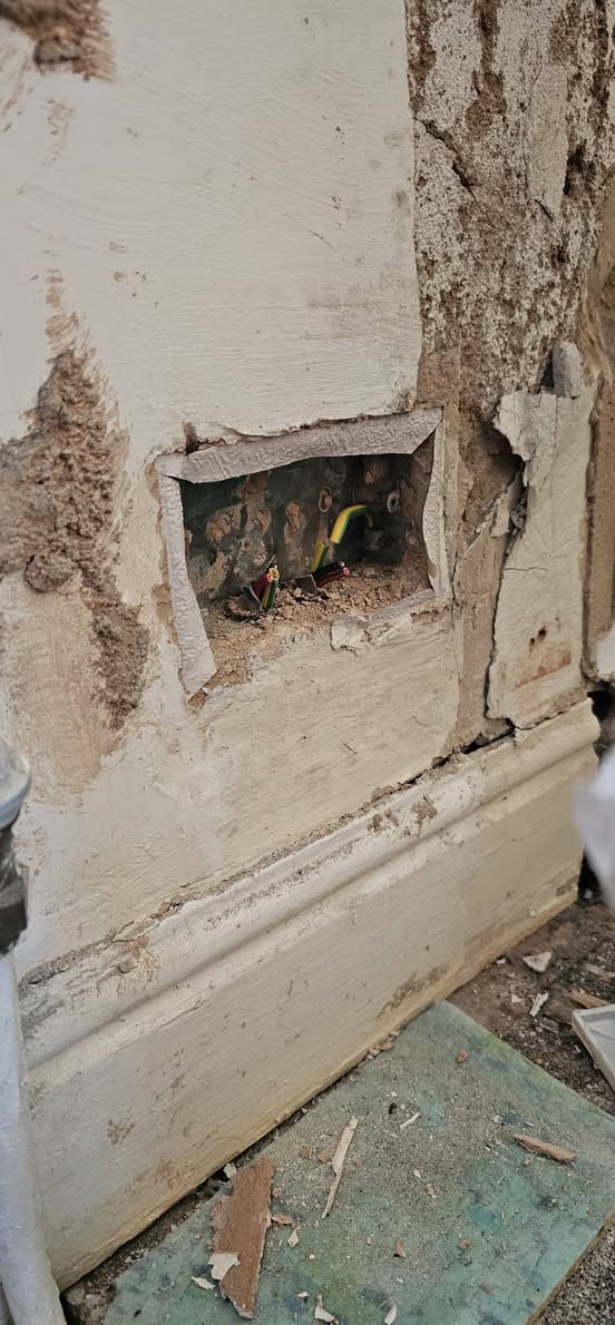 Electrical socket relocation completed by a qualified electrician in Sheffield